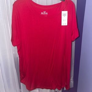 Red Short Sleeve Top